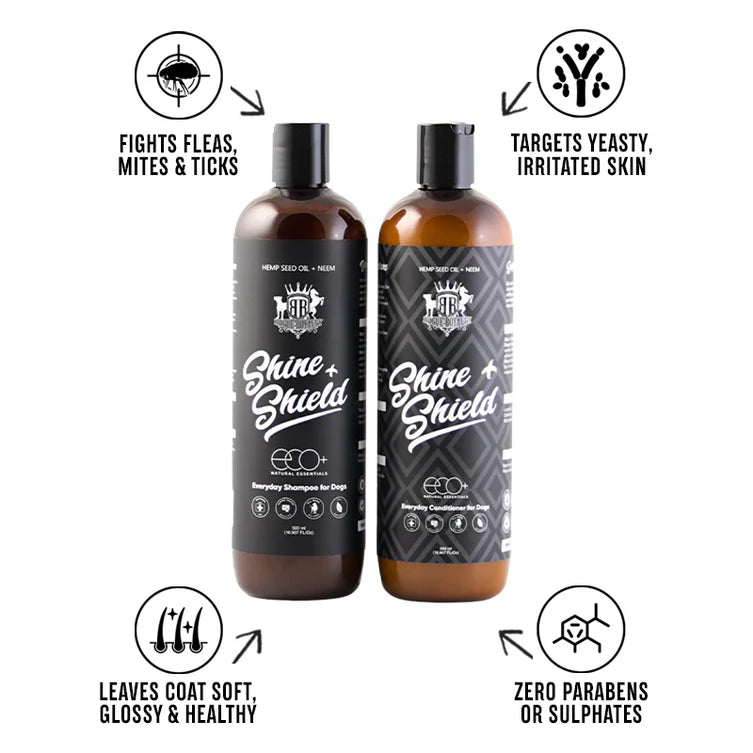Shine & Shield Combo | Natural Flea Control & Wash