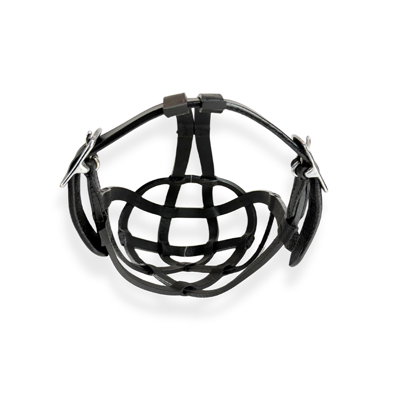 Dog Muzzle - Leather Basket Bully