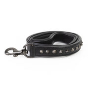 Leather Dog Leash - Ruthless Black & Black (Standard)