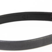 Leather Dog Leash - Ruthless Black & Brass (Standard)