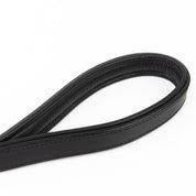 Leather Dog Leash - Ruthless Black & Brass (Standard)