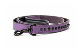 Leather Dog Leash - Ruthless Purple & Black Leash (Standard)