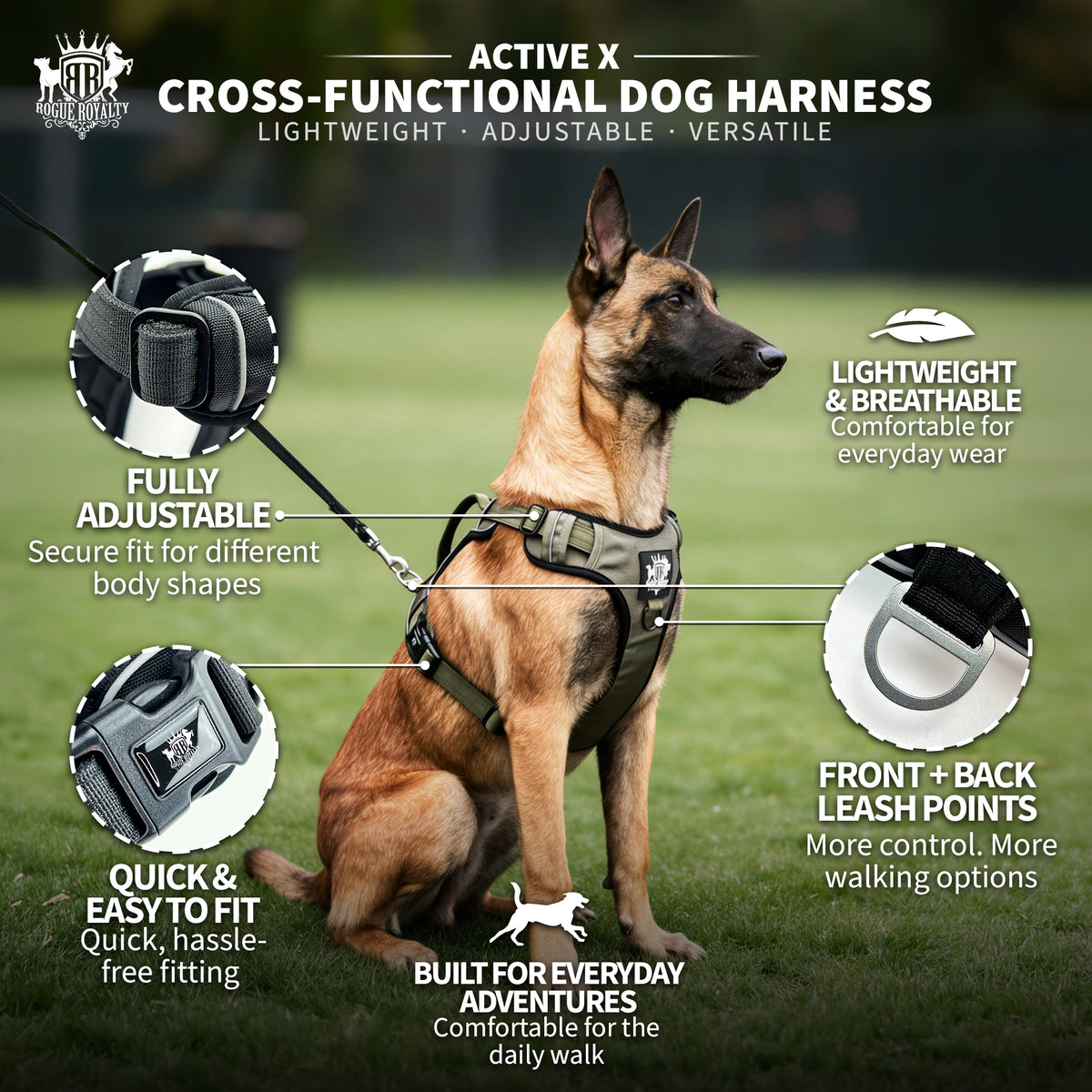 Active X Lightweight Dog Harness
